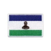 shumee Našitek Zastava Lesota - Samolepilna podlaga - Vezen našitek/značka/emblem