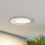 Prios LED svetilka za vgradnjo Cadance, srebrna, 12 cm, komplet 2, CCT - Kopalnica - Sodobni - srebrna, bela - Aluminij
