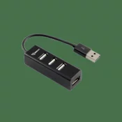 S-box USB razdjelnik H-204 crni