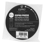 Papirnati filter za kavne aparate French press PRESS 950 ml, set 100 kosov, Espro