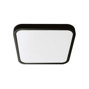 LED Kopalniška stropna svetilka LED/18W/230V IP44 3000K 25x25 cm črna