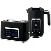 Homestar Komplet grelnik vode in toaster 225x15x263 cm črn