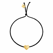 Bubble Heart zapestnica - Yellow Gold Plated