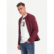 Ombre Mens structured fabric biker jacket