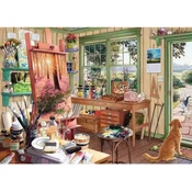 Ravensburger - Puzzle Steve Read: 11 - Umetnikova lopa - 1 000 kosov