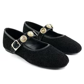 Mona shoes Ženske baletanke, Crne