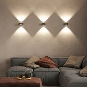 Top Light Puk Maxx Wall, LED, prozorne leče, antracit mat - Dnevna soba/jedilnica - Dizajn - antracitno mat, prozorno - Kovina