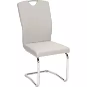 STOLICA NA SANKAMA boja hroma, svetlosiva metal, tekstil