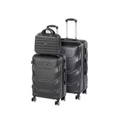 Set kofera na kotače TraveLux Max X, crni