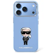 Premium ovitek Karl Lagerfeld IML Ikonik Sketch Print MagSafe za iPhone 17 Pro/18 Pro - blue