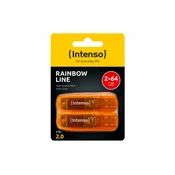(Intenso) USB Flash drive 64GB Hi-Speed USB 2.0,Rainbow Line, 2 kom - USB2.0-64GB/Rainbow, 2 kom