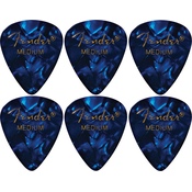 Fender 351 Shape Blue Moto Medium 6 Pack