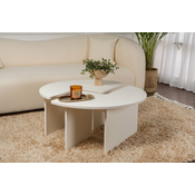 HANAH HOME Sto za dnevnu sobu Moira Wood White