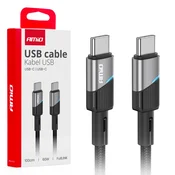 slomart Polnilni kabel USB-C - USB-C 60W, 100cm AMiO