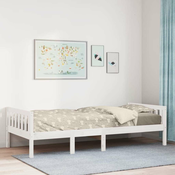 vidaXL vidaXL Otroška postelja brez vzmetnice bela 75x190 cm borovina, (21321053)