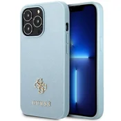 Guess Guess GUHCP13XPS4MB iPhone 13 Pro Max6,7 modro/modro trdo ohišje Saffiano 4G z majhnim kovinskim logotipom