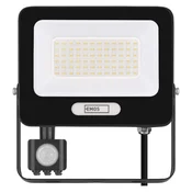 LED reflektor GLARO PIR 50 W, črni, IP54, 5000 lm, nevtralna bela