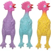 Flamingo Lateks igrača Pegasta kokoš 26cm mešane barve