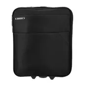 Kabinski kovček TRAVEL AND MORE - sivo črn, mehak, 35 l