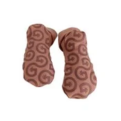 Otroške nogavice proti drsenju GECKOECO Mocha rjave - 23