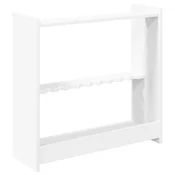 vidaXL Držalo za biljardne palice Inženirski les 60 x 20 x 57 cm Bela