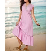 Resti Womens long dress with lace