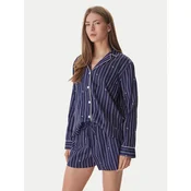 LAUREN RALPH LAUREN Pižama ILN12490 Mornarsko modra Regular Fit