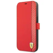 Ferrari FESAXFLBKP13SRE iPhone 13 mini 5.4 rdeč On Track Carbon Stripe ovitek tipa book