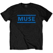 Muse Dark Blue Logo Black L Majica