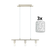 Eglo - LED luster na sajli MY CHOICE 3xE14/4W/230V hrom/bela