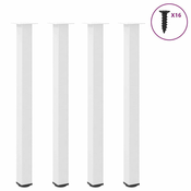 Noge za barski stol 4 kom Bijele 110-112 cm Celicne