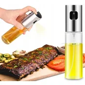 shumee Steklenička za olje z razpršilko 100 ml za olivno olje in kis z razpršilko, steklena