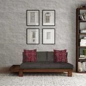ATELIER DEL SOFA Ležaljka - sofa orah Antracit CPT8379 200