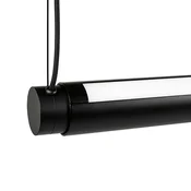 HAY Factor Linearna LED viseča svetilka, razpršena, črna - Dnevna soba/jedilnica - Dizajn - črna, opal - Kovina
