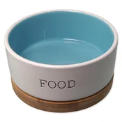 Dog Fantasy MIŠKA DOG FANTASY keramická bílo-modrá FOOD s podtáckem 13 x 5,5 cm 400 ml
