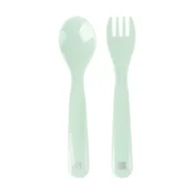 KikkaBoo Set kašicica i viljuška PP Glossy Mint (KKB40102)