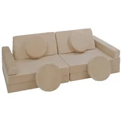 slomart Modularna otroška sofa, penasti bloki (barva: cappuccino)