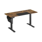 SONGMICS električna Sit/Stand miza z okvirjem črno rustikalna, LSD016X01