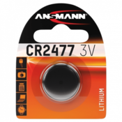 shumee ANSMANN CR 2477 3V litijeva baterija CR2477 za enkratno uporabo, 1 kos, srebrna, 1516-0010
