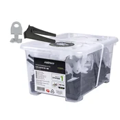 STALCO Nivelirni komplet Sistem 1 sponka/klin za spojno dozo 1,5 mm 100/100 kosov S-75202