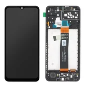 SAMSUNG Original Samsung Galaxy A04s ČRN zaslon s steklom na dotik, servisni paket, (21733410)