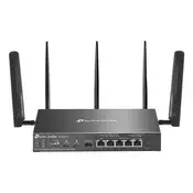 TP-LINK žičani Omada AX3000 VPN usmjerivač 1xWAN (1000 Mbps) + 4x1000 Mbps (PoE+) + 1xSFP + 2xSIM, ER706WP-4G