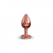 Dorcel Diamond Plug S - aluminijumski analni dildo - mali (ružičasto zlato)