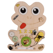 Drvena Montessori ploča Moni Toys - Žaba