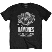 Ramones Majica Belgique Unisex Black L