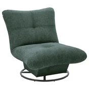 Carryhome FOTELJ, temno zelena tekstil
