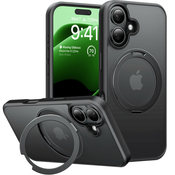Premium maska Torras Ostand Pro za iPhone 16 - crna