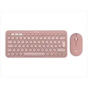 LOGITECH Pebble 2 Bluetooth Keyboard Combo - TONAL ROSE - US INTL