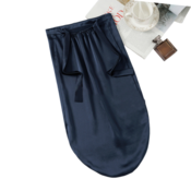 INF Nastavljiva dolga svilena kapa za spanje NavyBlue, (21543959)