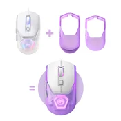 Miška Marvo Fit Lite G1, bela + darilo Fit Grip